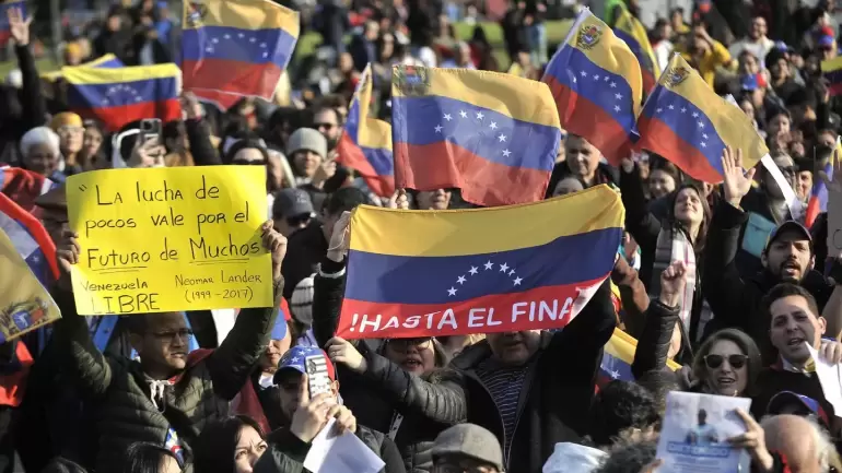 3 venezuela. protesta buenos aires. contra maduro