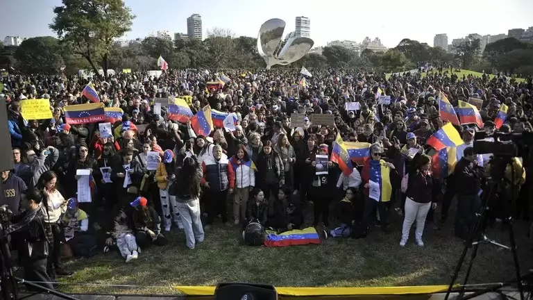 3 venezuela. protesta buenos aires. contra maduro