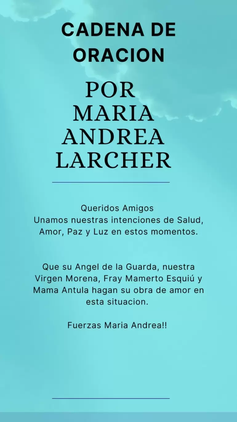 oracin para maria andrea